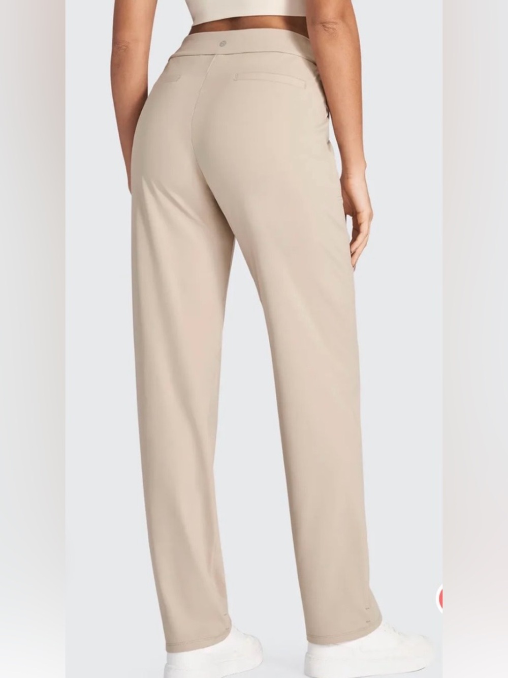 ShiftReady Women's High-Waist Straight Pants in Beige - Picture 3 of 9